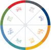 30" Color Wheel with Table Stand